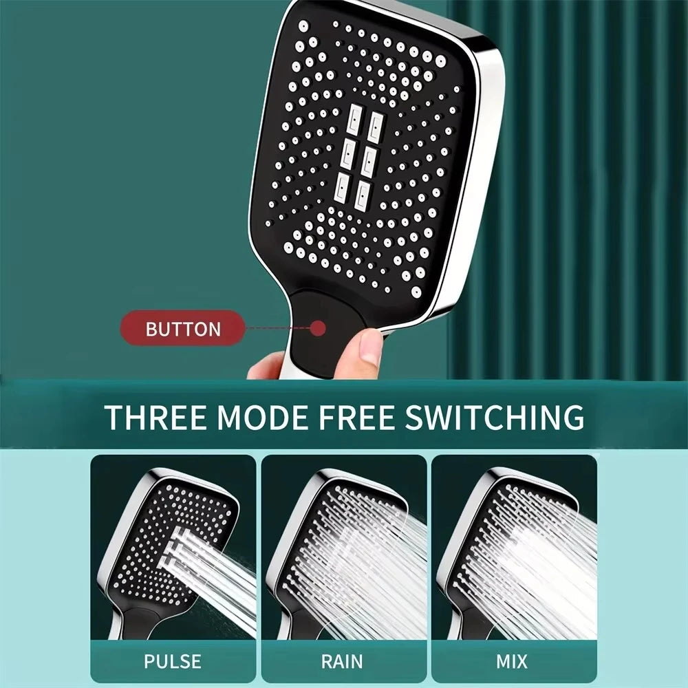 Adjustable Shower Head With 3 Modes