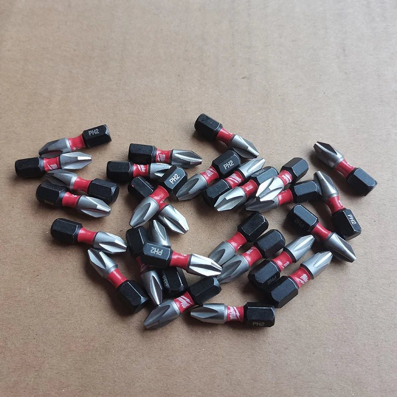 Milwaukee Shockwave PH2 Impact Drill Bits 25mm/50mm/89mm Head Screwdriver Power Tool Attachment Bit Series