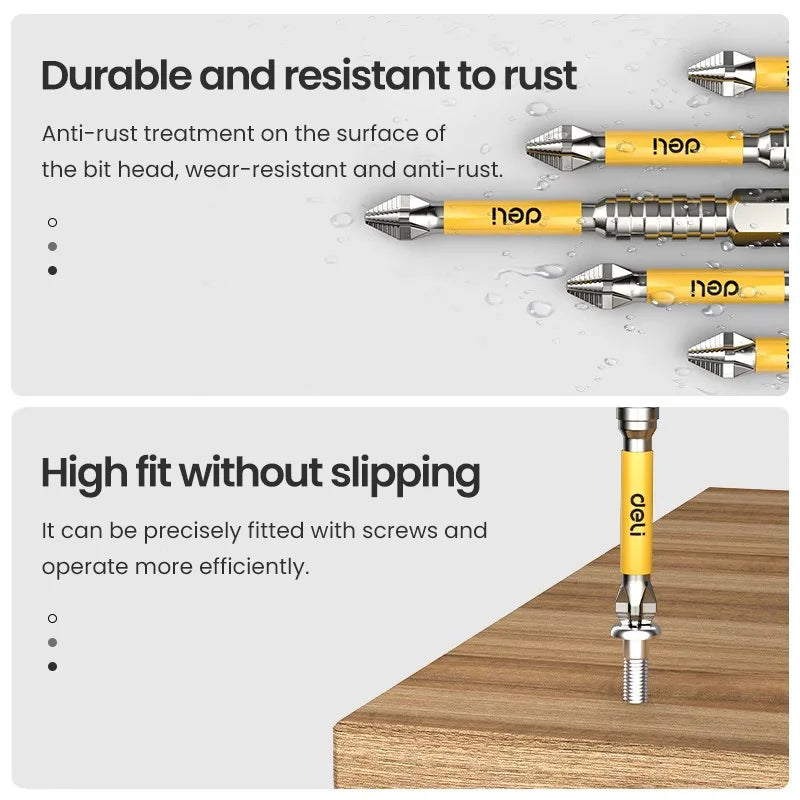 Non-slip PH2 Magnetic Batch Head Cross Screwdriver Hardness Drill