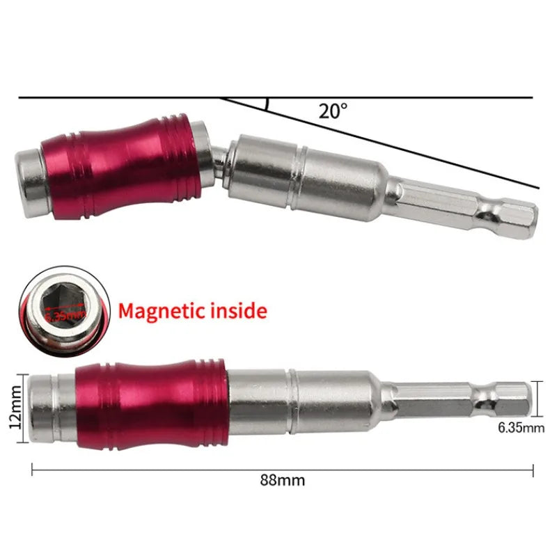 1/4 "Hex Magnetic Ring Screwdriver Bits Drill Hand Tools Drill Bit Extension Rod Quick Change Holder Drive Guide Screw Drill Tip