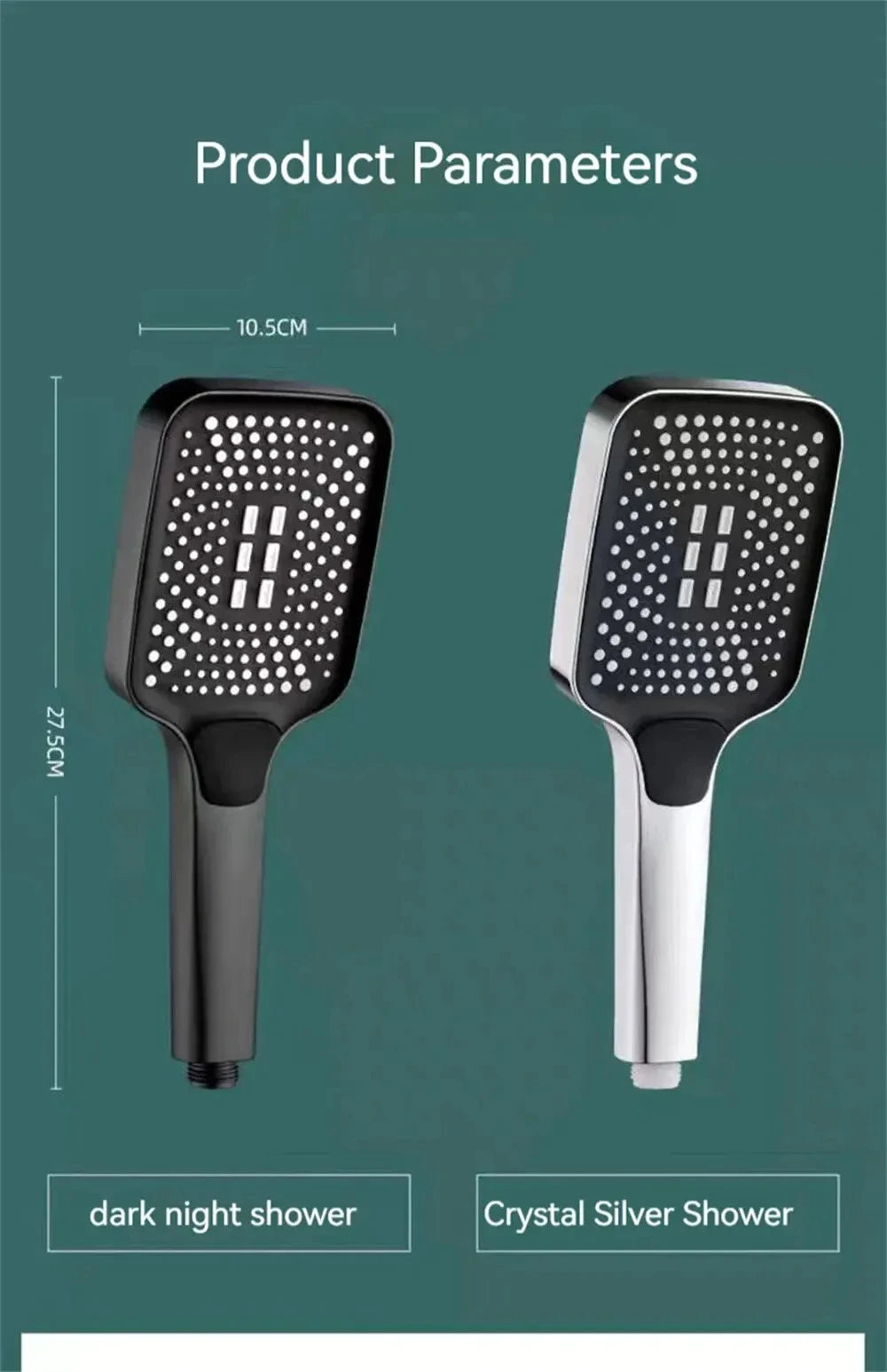 Adjustable Shower Head With 3 Modes