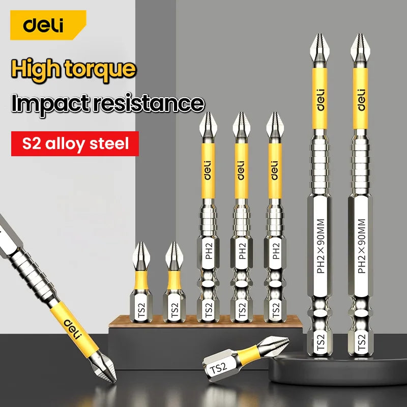Non-slip PH2 Magnetic Batch Head Cross Screwdriver Hardness Drill