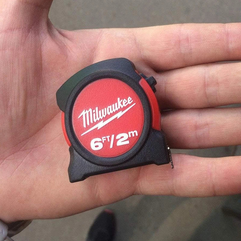 Milwaukee 48-22-5506 Mini Tape Measure 2M Delicate Small Pendant Carry-on Key Buckle Ornament Gift Instrument