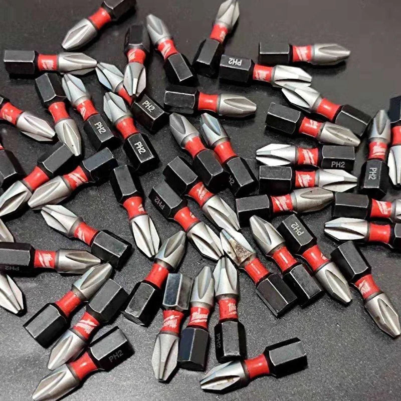 Milwaukee Shockwave PH2 Impact Drill Bits 25mm/50mm/89mm Head Screwdriver Power Tool Attachment Bit Series