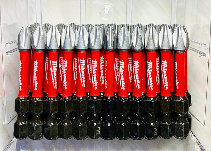 Milwaukee Shockwave PH2 Impact Drill Bits 25mm/50mm/89mm Head Screwdriver Power Tool Attachment Bit Series