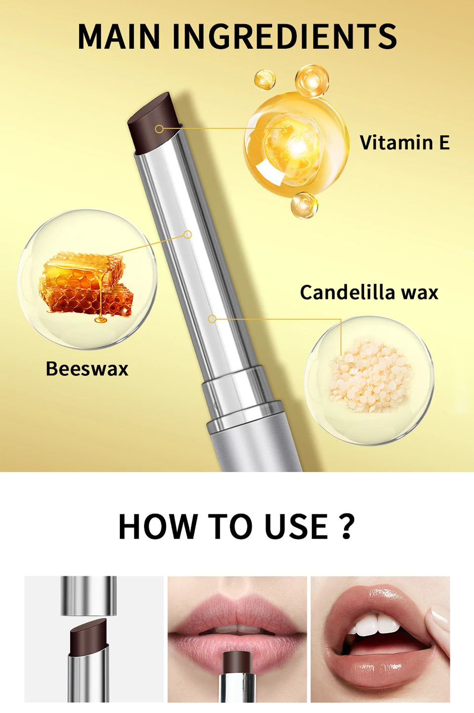Black Honey Healthy Natural Colorless Lip Balm Lipstick Long Lasting Moisturizing Lips Plumper Nourish Makeup Lip Care Cosmetics