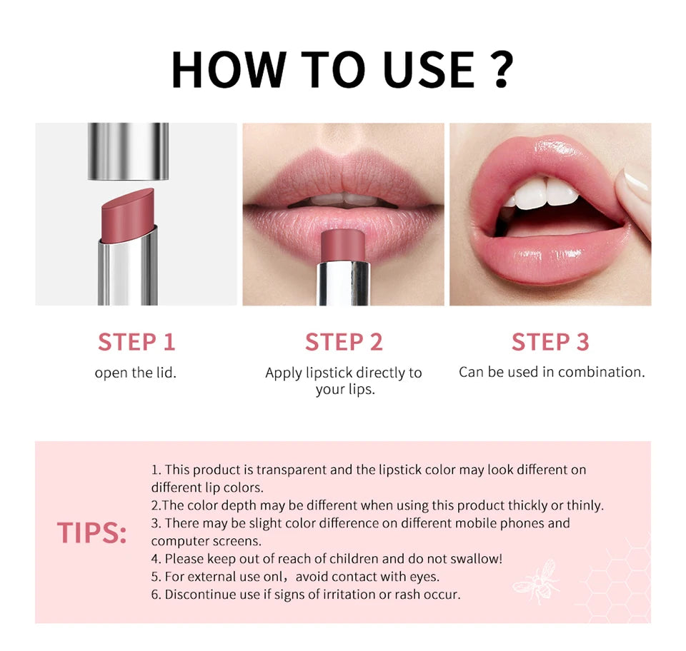 Black Honey Healthy Natural Colorless Lip Balm Lipstick Long Lasting Moisturizing Lips Plumper Nourish Makeup Lip Care Cosmetics