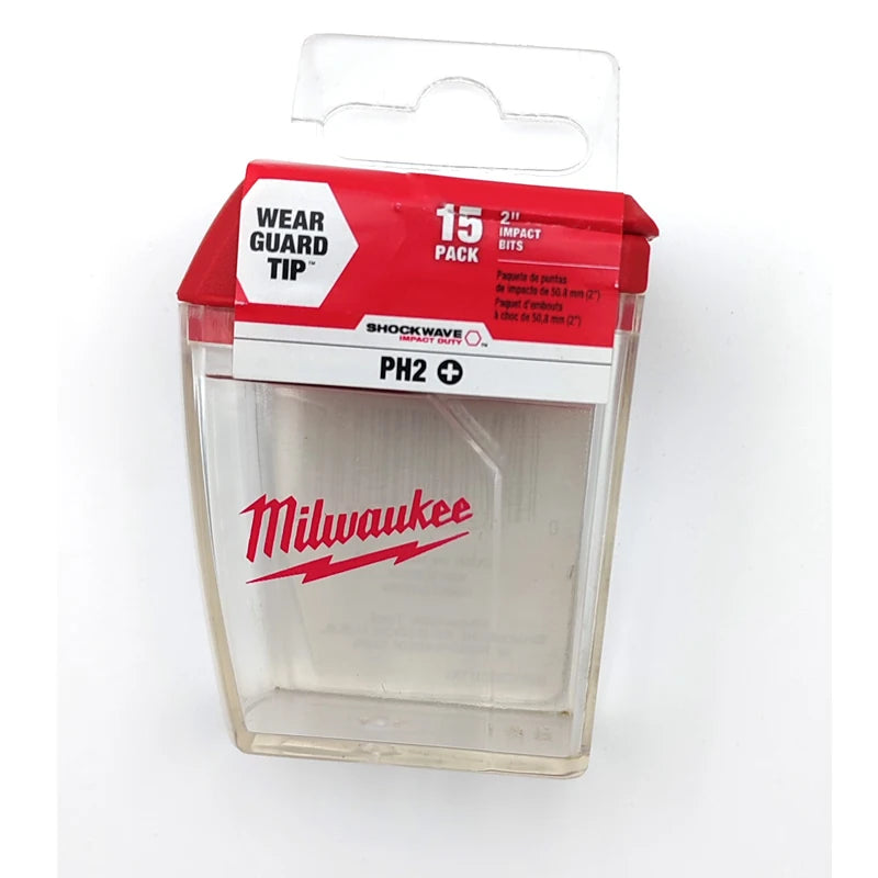 Milwaukee PH2 Bit Storage Case Screwdriver Bit Tool Part Accessory Storage Portable Tool Case