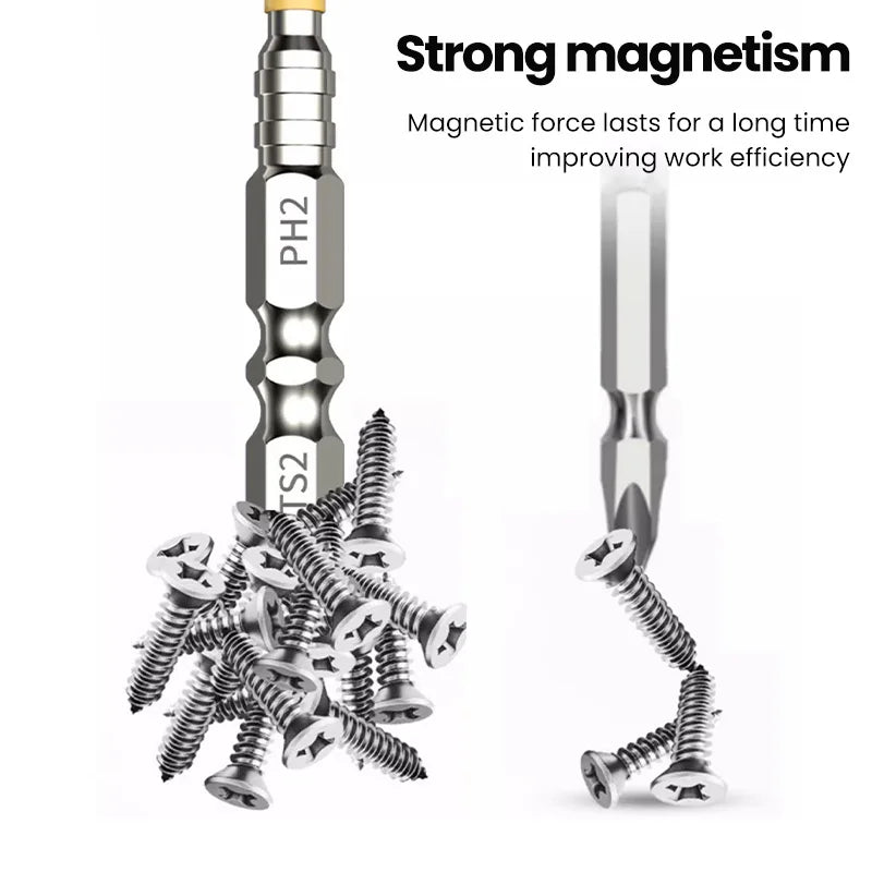 Non-slip PH2 Magnetic Batch Head Cross Screwdriver Hardness Drill