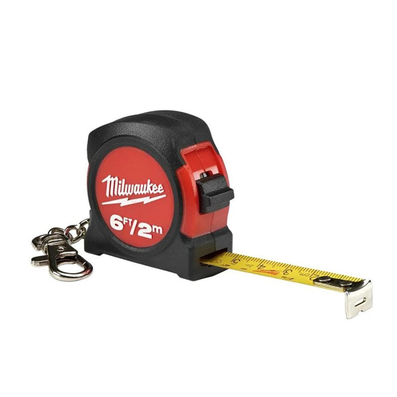 Milwaukee 48-22-5506 Mini Tape Measure 2M Delicate Small Pendant Carry-on Key Buckle Ornament Gift Instrument