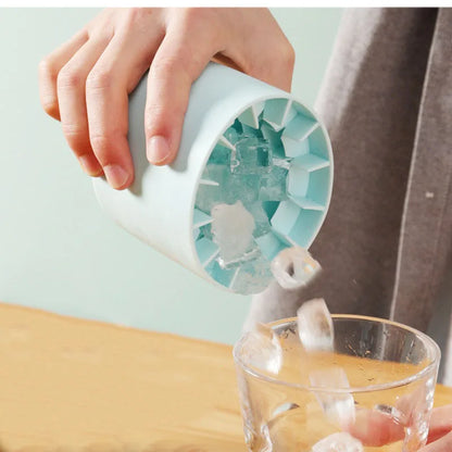 Silicone Ice Cube Mold Round Ice Bucket Homemade