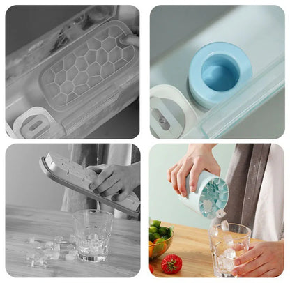 Silicone Ice Cube Mold Round Ice Bucket Homemade
