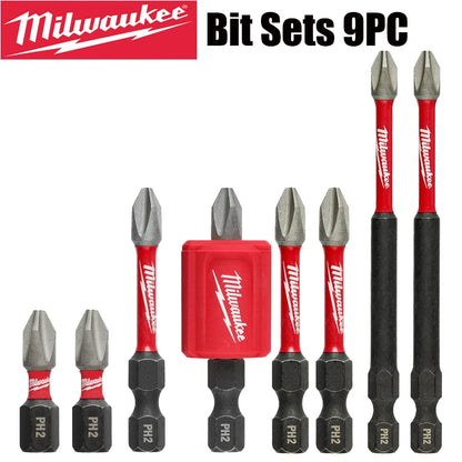Milwaukee Shockwave PH2 Impact Drill Bits 25mm/50mm/89mm Head Screwdriver Power Tool Attachment Bit Series