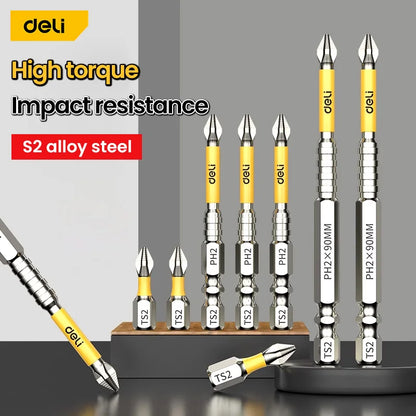 Non-slip PH2 Magnetic Batch Head Cross Screwdriver Hardness Drill