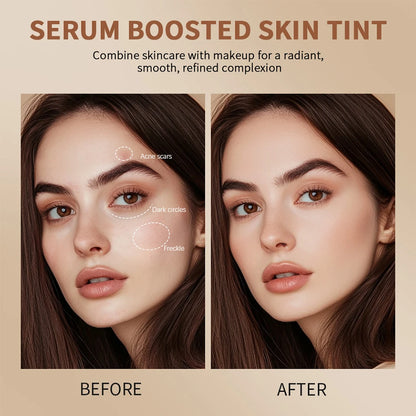Stick Foundation Balm Serum Boosted Skin Tint Foundation Stick Smooth Plumper Hight Coverage Travel Bronze Foundation Stick Make