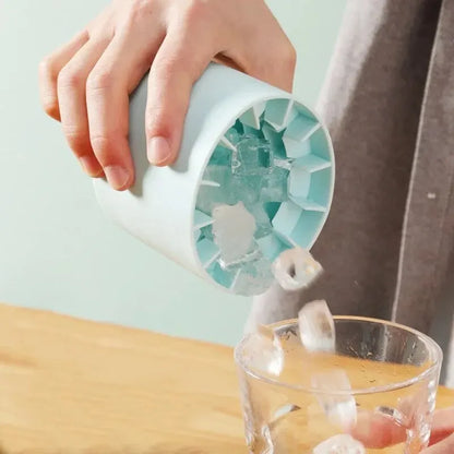 Silicone Ice Cube Mold Round Ice Bucket Homemade