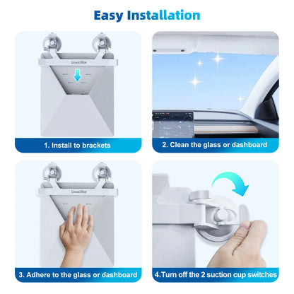 One Bracket 2 Suction Cups For Starlink Mini Sunroof Suction Cup Car Mount Bracket Navigation For Starlink Mini Mounting Kit