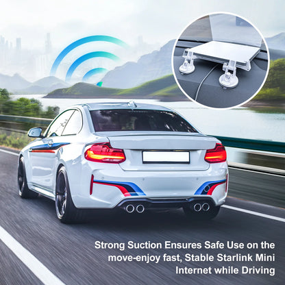 One Bracket 2 Suction Cups For Starlink Mini Sunroof Suction Cup Car Mount Bracket Navigation For Starlink Mini Mounting Kit