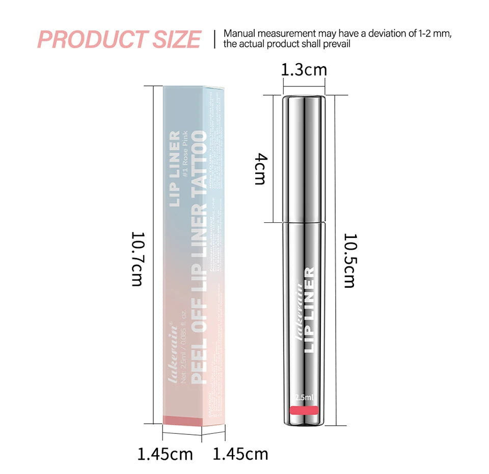 Waterproof Lip Liner Peel Off Tattoo Lipgloss