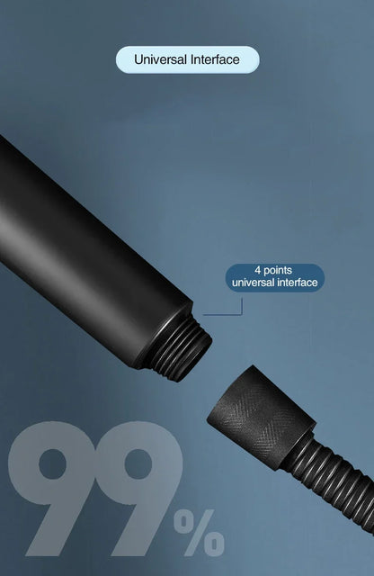 High Pressurized Filter Shower Head 3-mode Adjustable Spray with Massage Brush
