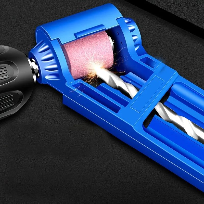 1pc Portable Drill Bit Sharpener With Grinding Wheel