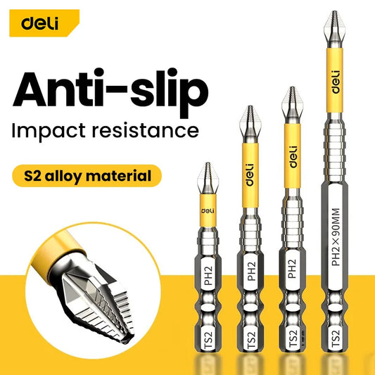Non-slip PH2 Magnetic Batch Head Cross Screwdriver Hardness Drill