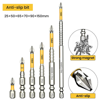 Non-slip PH2 Magnetic Batch Head Cross Screwdriver Hardness Drill