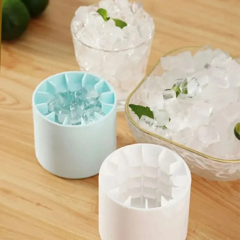Silicone Ice Cube Mold Round Ice Bucket Homemade