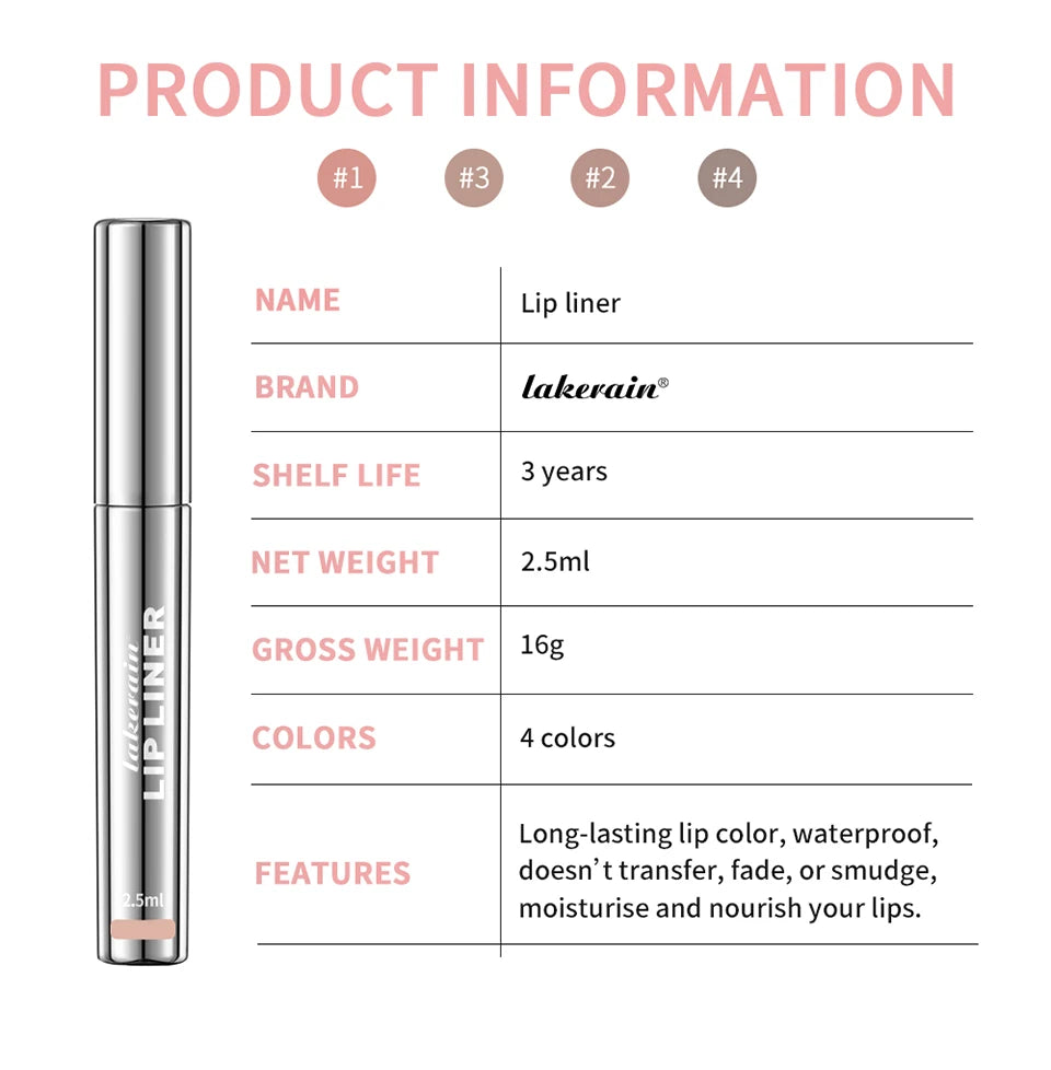 Waterproof Lip Liner Peel Off Tattoo Lipgloss