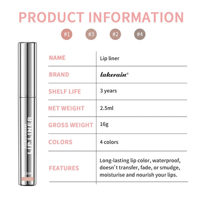 Waterproof Lip Liner Peel Off Tattoo Lipgloss