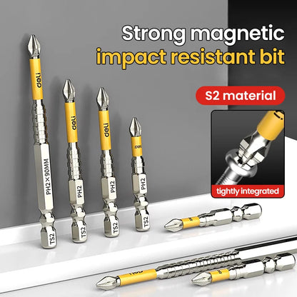 Non-slip PH2 Magnetic Batch Head Cross Screwdriver Hardness Drill