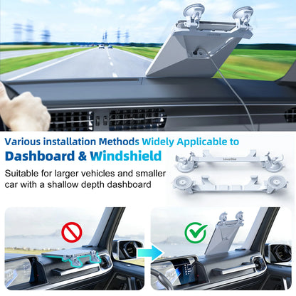 One Bracket 2 Suction Cups For Starlink Mini Sunroof Suction Cup Car Mount Bracket Navigation For Starlink Mini Mounting Kit