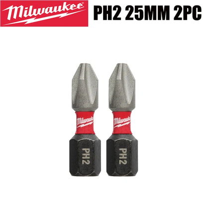 Milwaukee Shockwave PH2 Impact Drill Bits 25mm/50mm/89mm Head Screwdriver Power Tool Attachment Bit Series