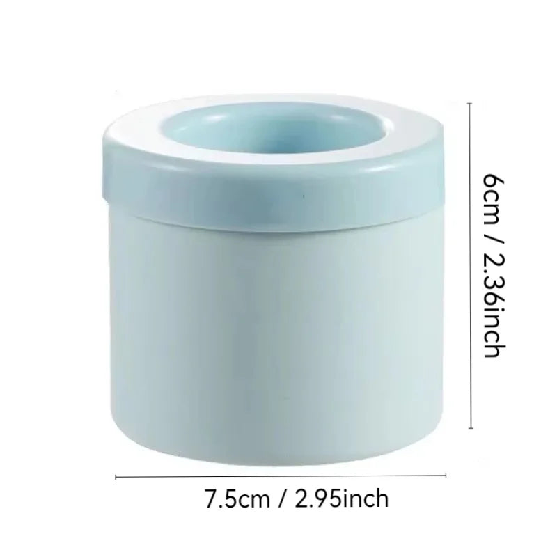 Silicone Ice Cube Mold Round Ice Bucket Homemade