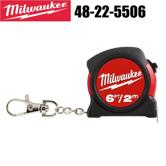 Milwaukee 48-22-5506 Mini Tape Measure 2M Delicate Small Pendant Carry-on Key Buckle Ornament Gift Instrument